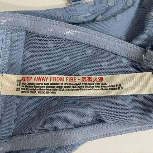 Free People Sierra Bandeau The Rain Blue - Size Medium - Picture 5 of 7